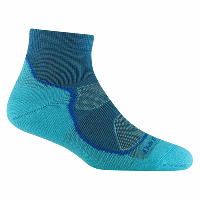 DAMSKIE SKARPETY TREKKINGOWE DARN TOUGH WOMEN'S LIGHT HIKER QUARTER LIGHTWEIGHT HIKING SOCK - CASCADE